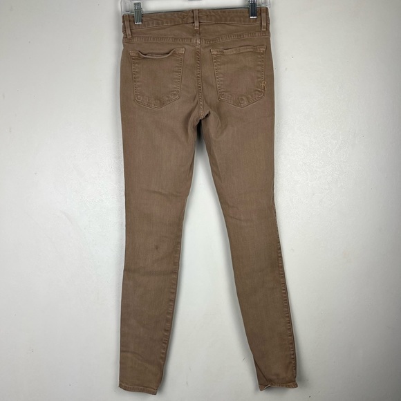 Rich & Skinny Brown Skinny Leg Jeans Jeggings Mid Rise Ankle Length Size 28 - Picture 5 of 11
